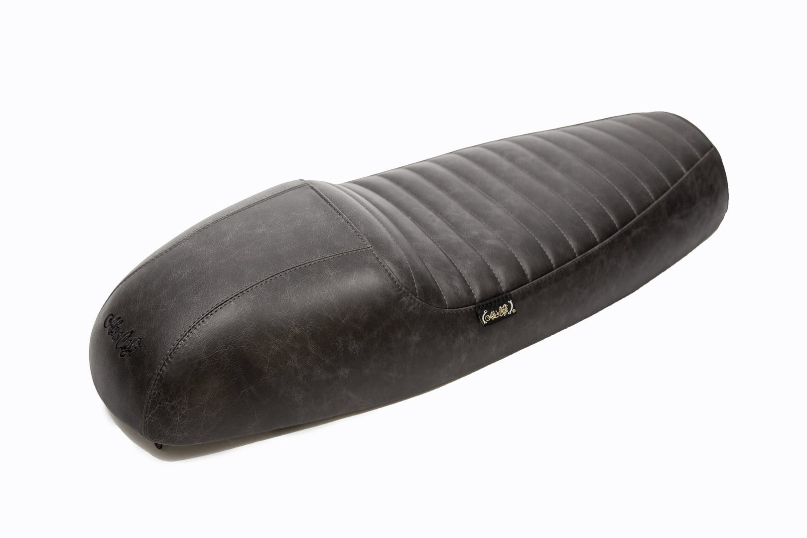 The “Cafè Racer” Leather slim seat - Black