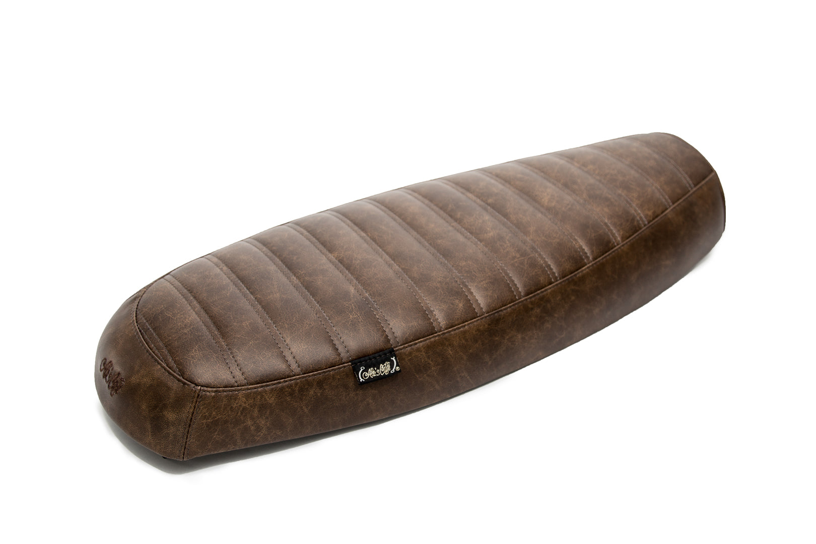 The "Essential" Tuck n Roll Leather Slim Seat - Brown