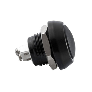 Billet Micro Switch Button - Momentary - M12 - Black