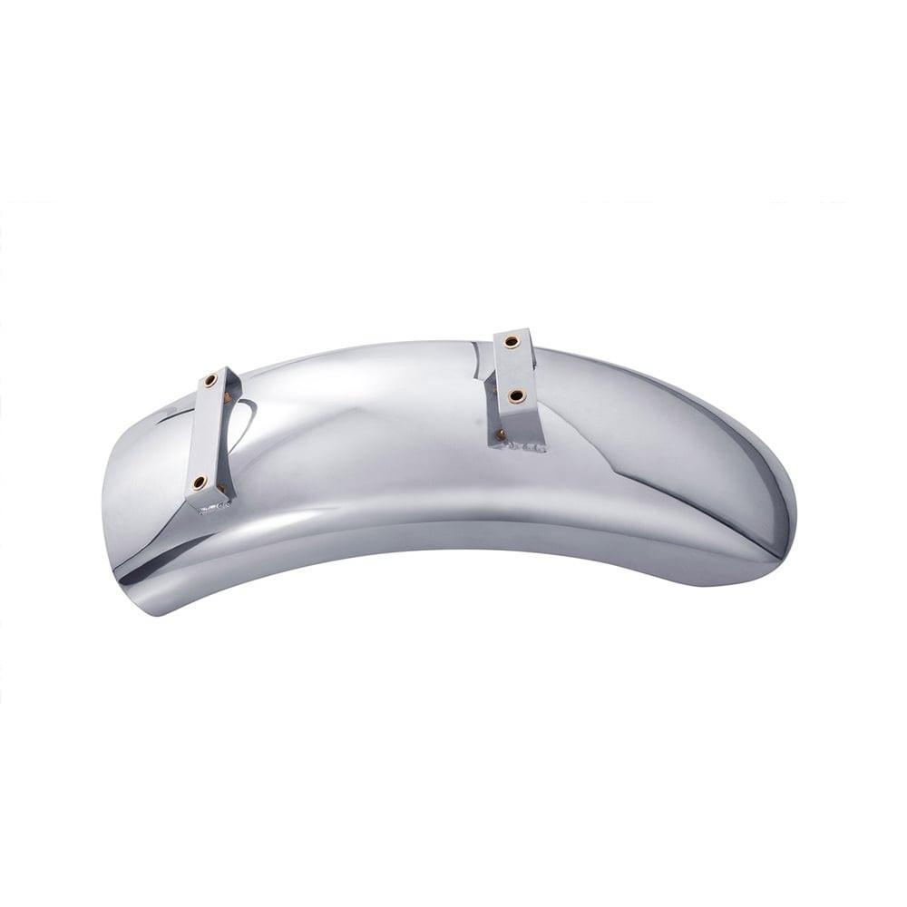 Bobbed Rear Mudguard - Polished Aluminium