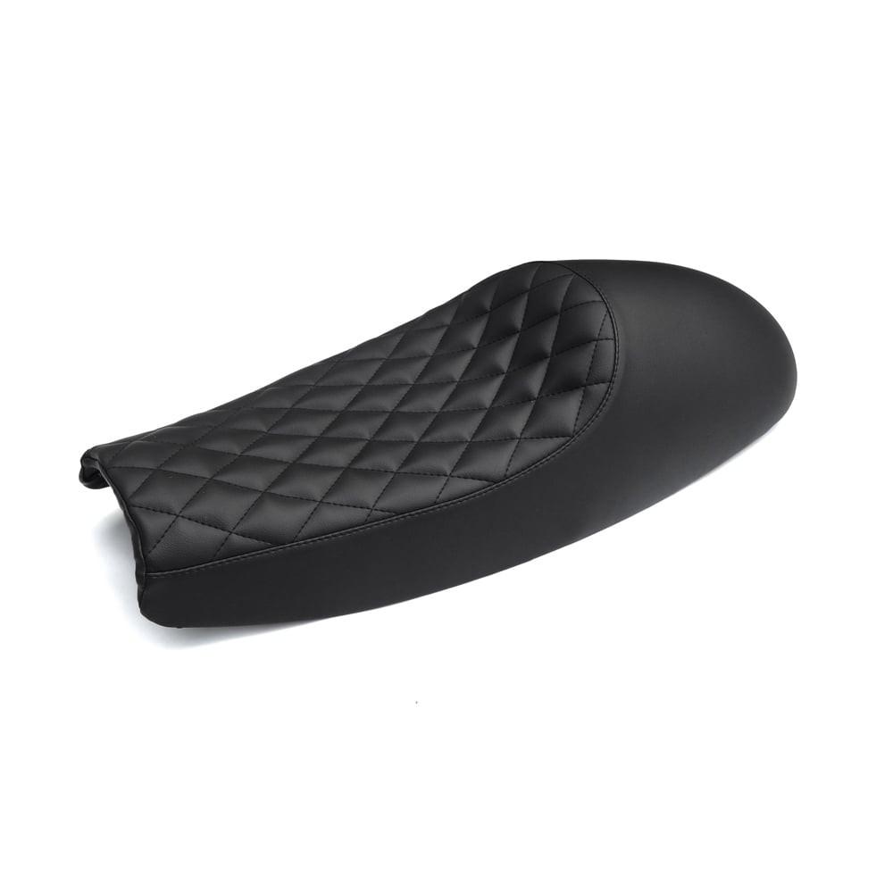 Cafe Racer Seat - Diamond Stitch - Black