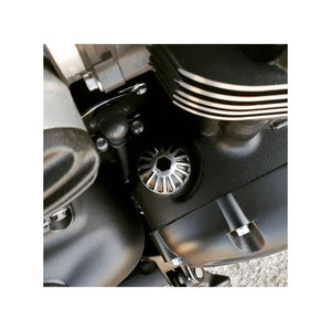 Engine Oil Filler Cap - Roswell - Contrast Black/Polish