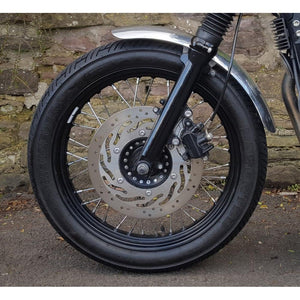 Front Mudguard - Spoke Wheels - Brushed Aluminium