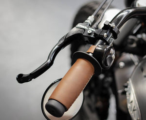 BAAK - Leather covered handlebar grips