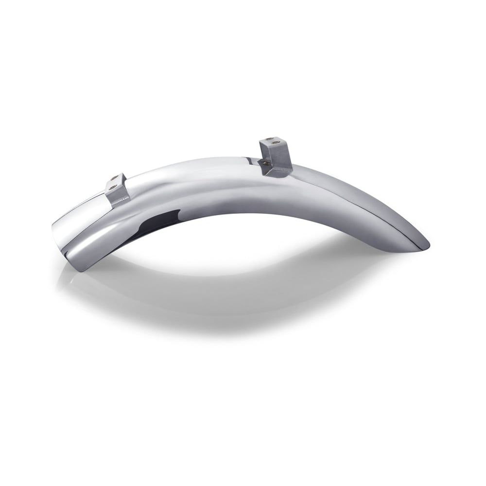 Bobbed Rear Mudguard/Fender - Polished Aluminium - LC