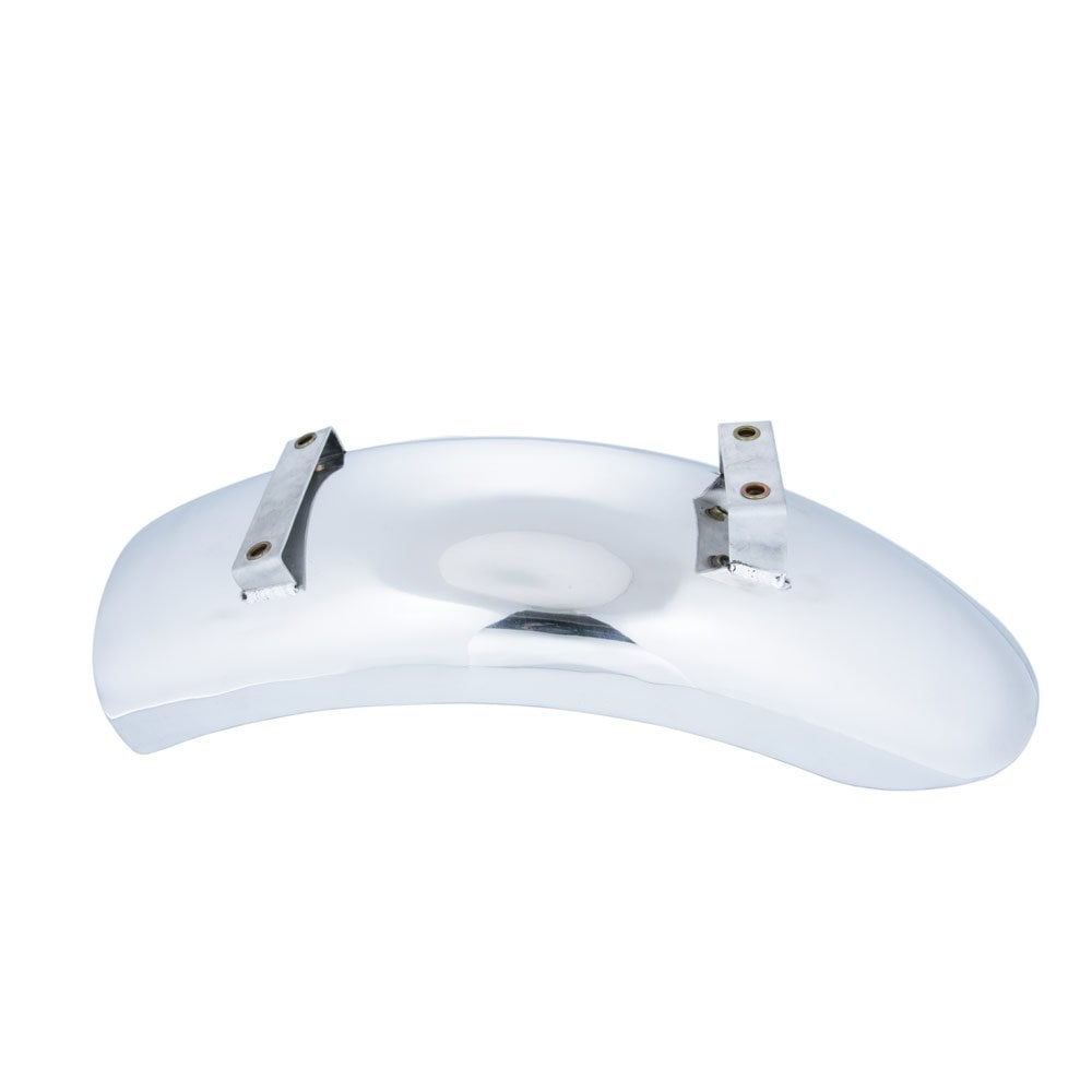 Bobbed Rear Mudguard - Short - Polished Aluminium