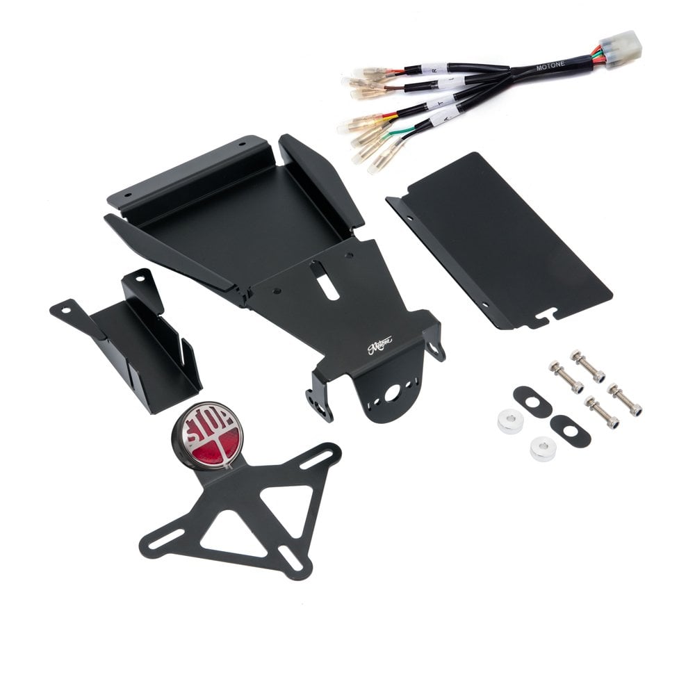 Tail Tidy Kit for Triumph Liquid Cooled Twins - "STOP" style tail light